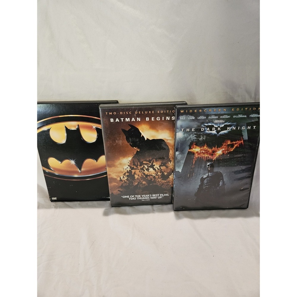 Batman DVD Movie Lot – Batman, Batman Begins 2-Disc, The Dark Knight
